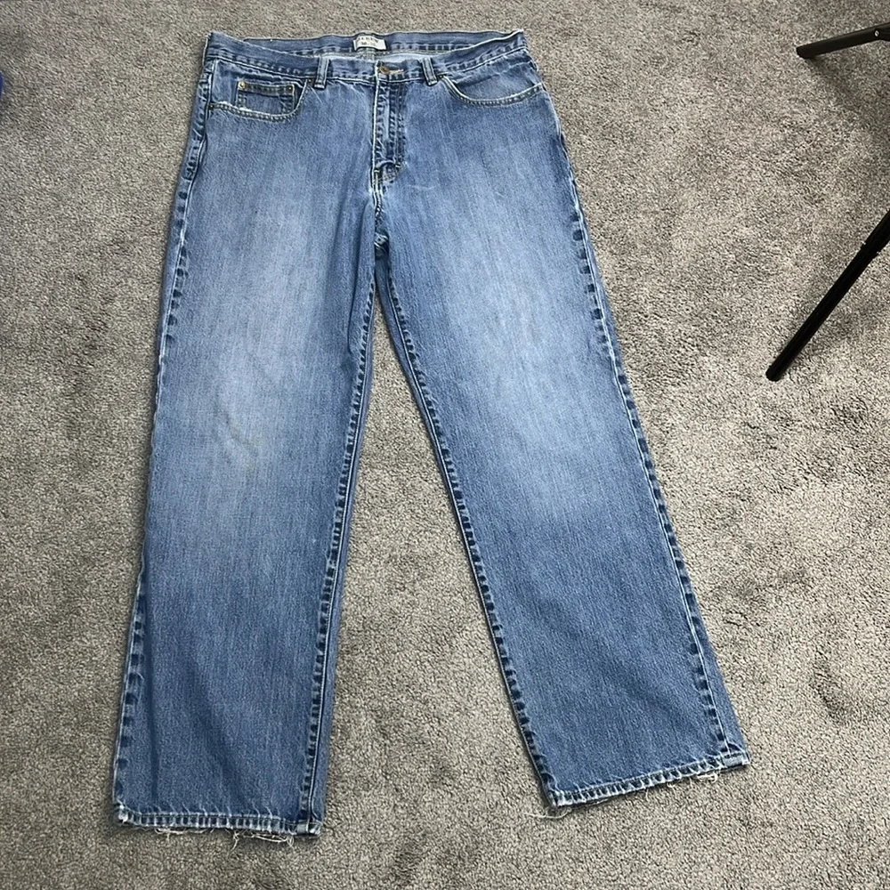J. Crew All Cotton Jeans Faded Size 36 x 32